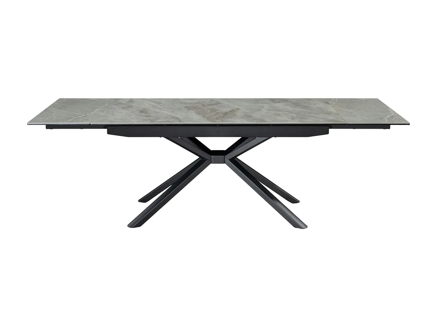 Table extensible en céramique marbrée grise 160-240 cm ORIS