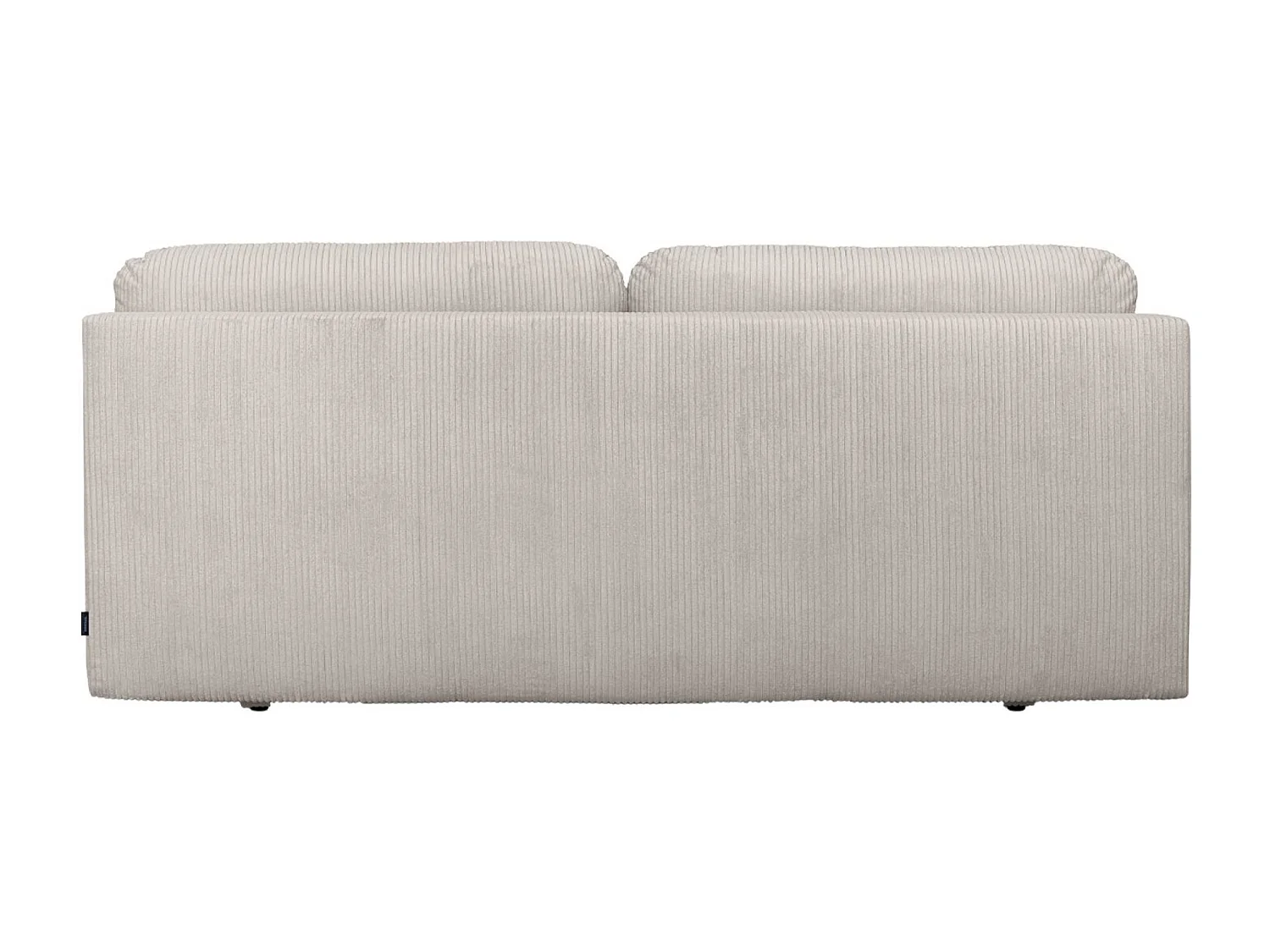 Banquette convertible 3 places velours côtelé avec coffre de rangement greige - Selma