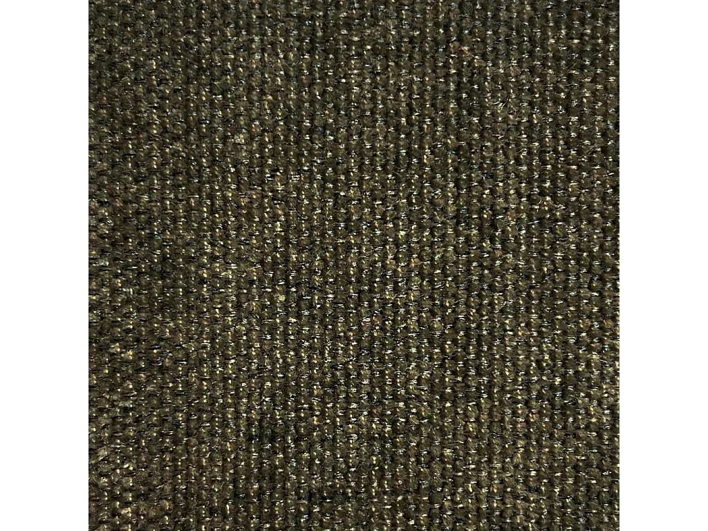 Canapé d'angle convertible réversible 3 places  tissu chenille avec coffre de rangement kaki - Almo