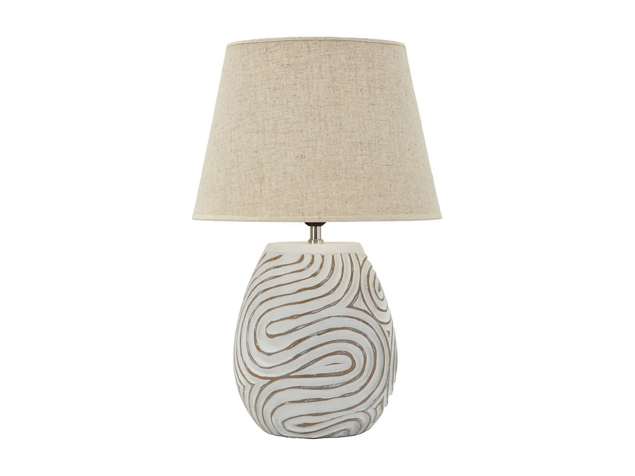 Lampe à Poser Design "Oblix" 55cm Blanc