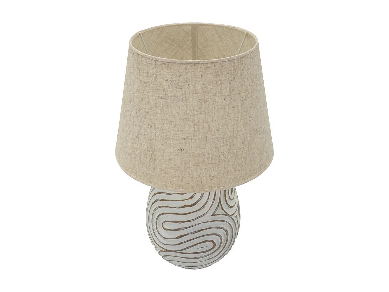 Lampe à Poser Design "Oblix" 55cm Blanc