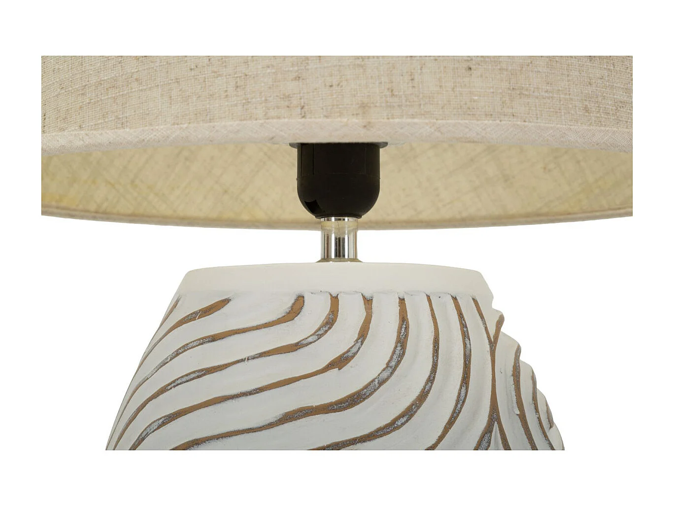 Lampe à Poser Design "Oblix" 55cm Blanc