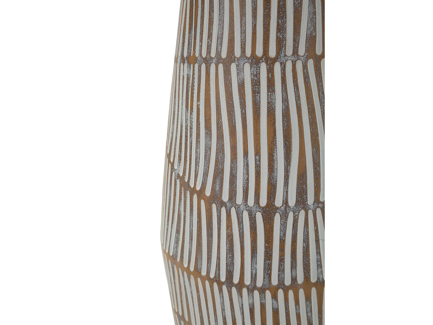 Lampe de table en résine beige avec abat-jour en tissu Ø 35×69,5