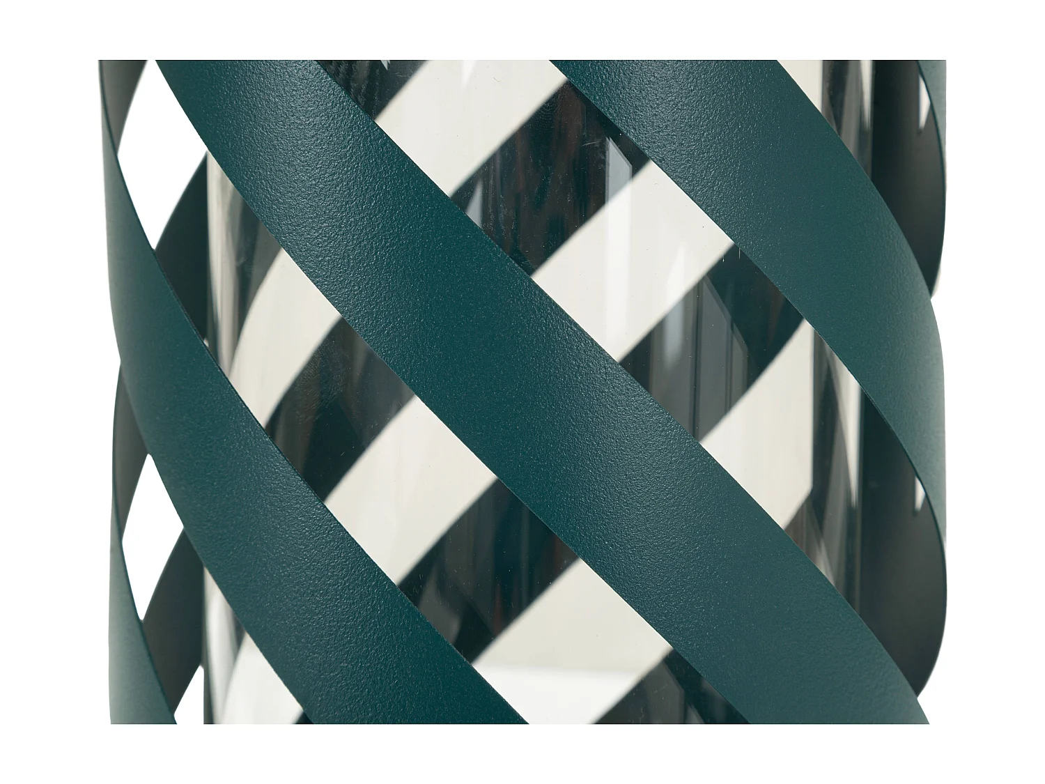 Turquoise metalen lantaarn cm Ø 23X43