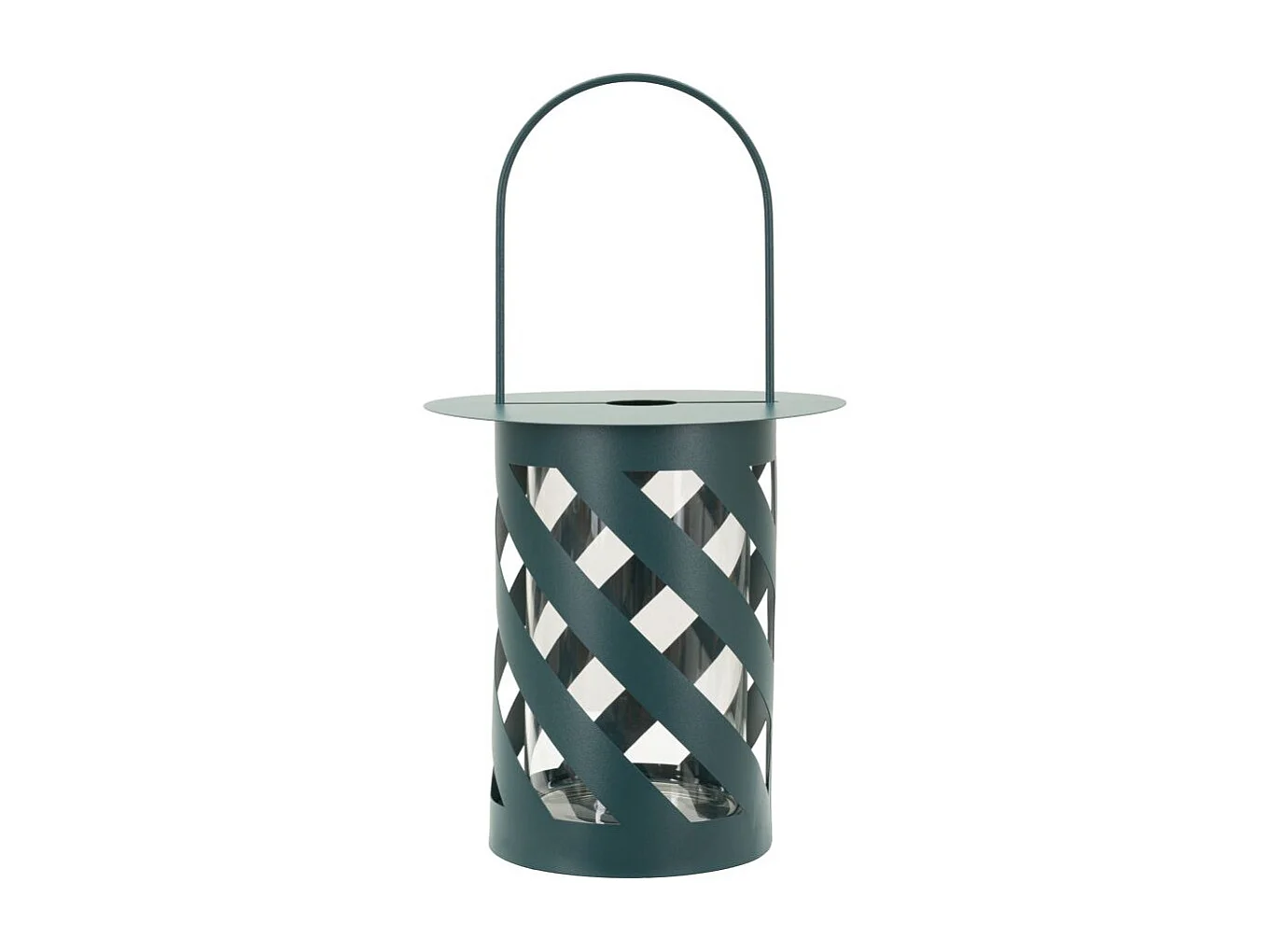 Lanterne en Métal "Twist Saturn" 43cm Bleu