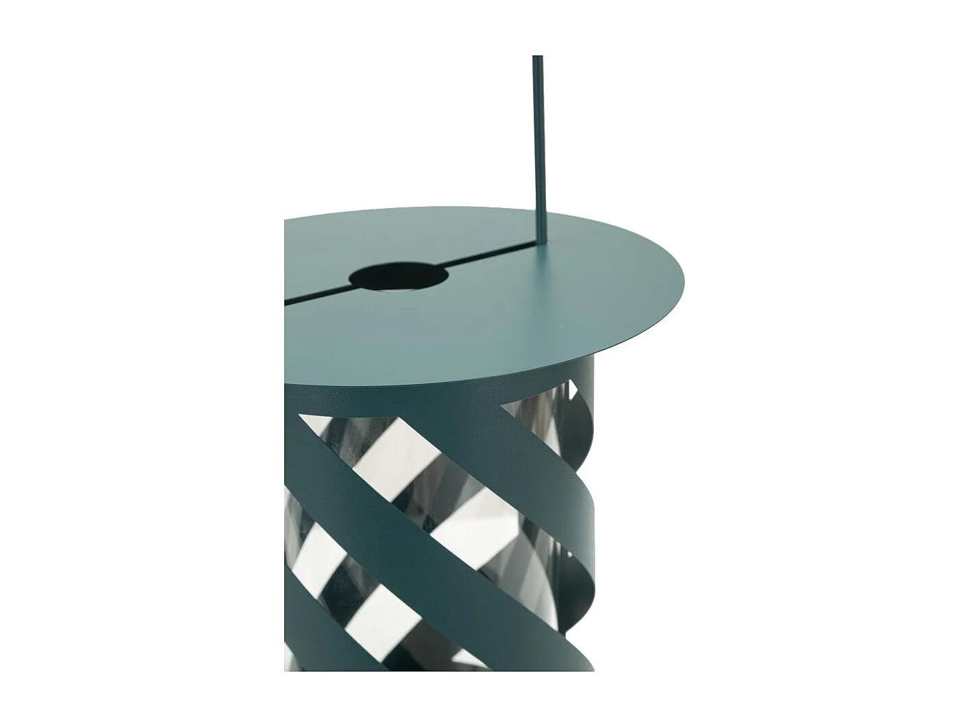 Lanterne en Métal "Twist Saturn" 43cm Bleu