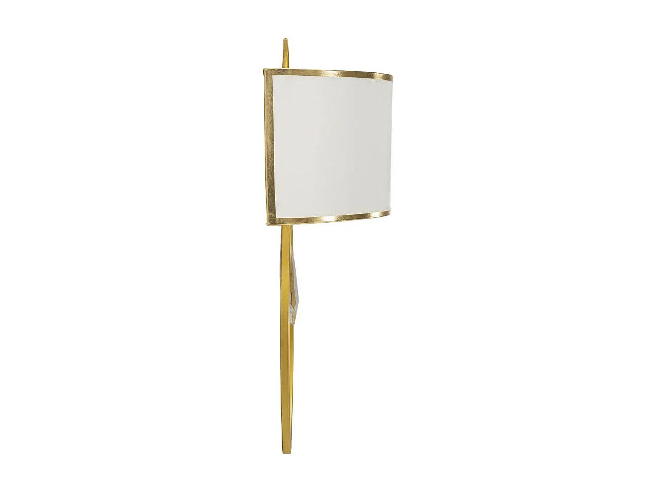 Applique Murale "Vienna" 50cm Blanc & Or
