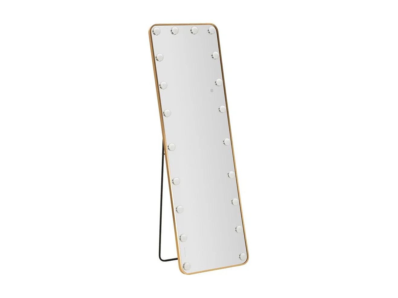 Miroir sur Pied LED "Hollywood" 160cm Or