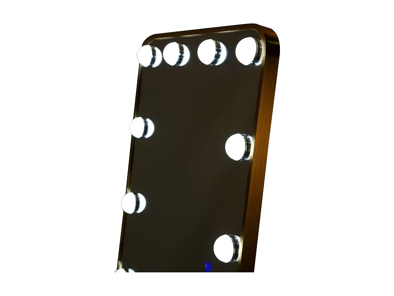 Miroir sur Pied LED "Hollywood" 160cm Or