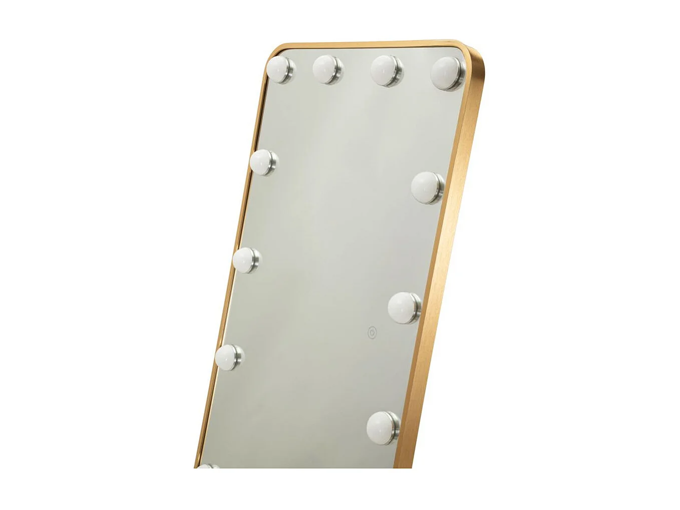 Miroir sur Pied LED "Hollywood" 160cm Or