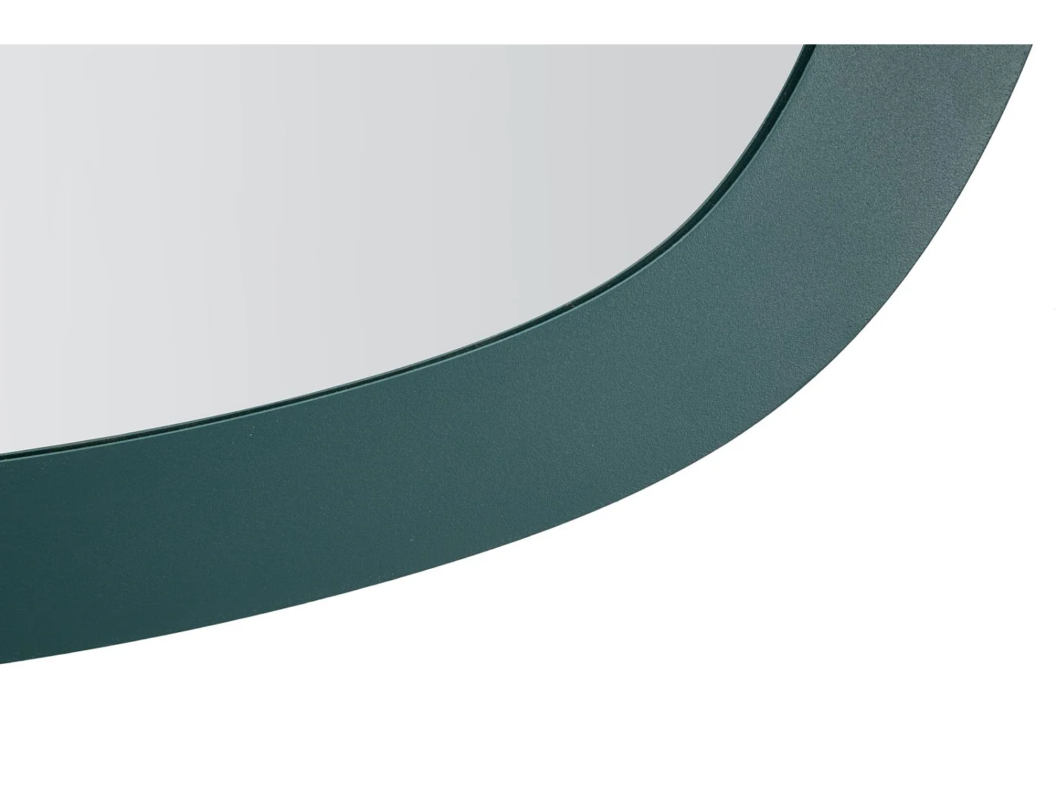 Turquoise metalen wandspiegel 71x1,5x48 cm