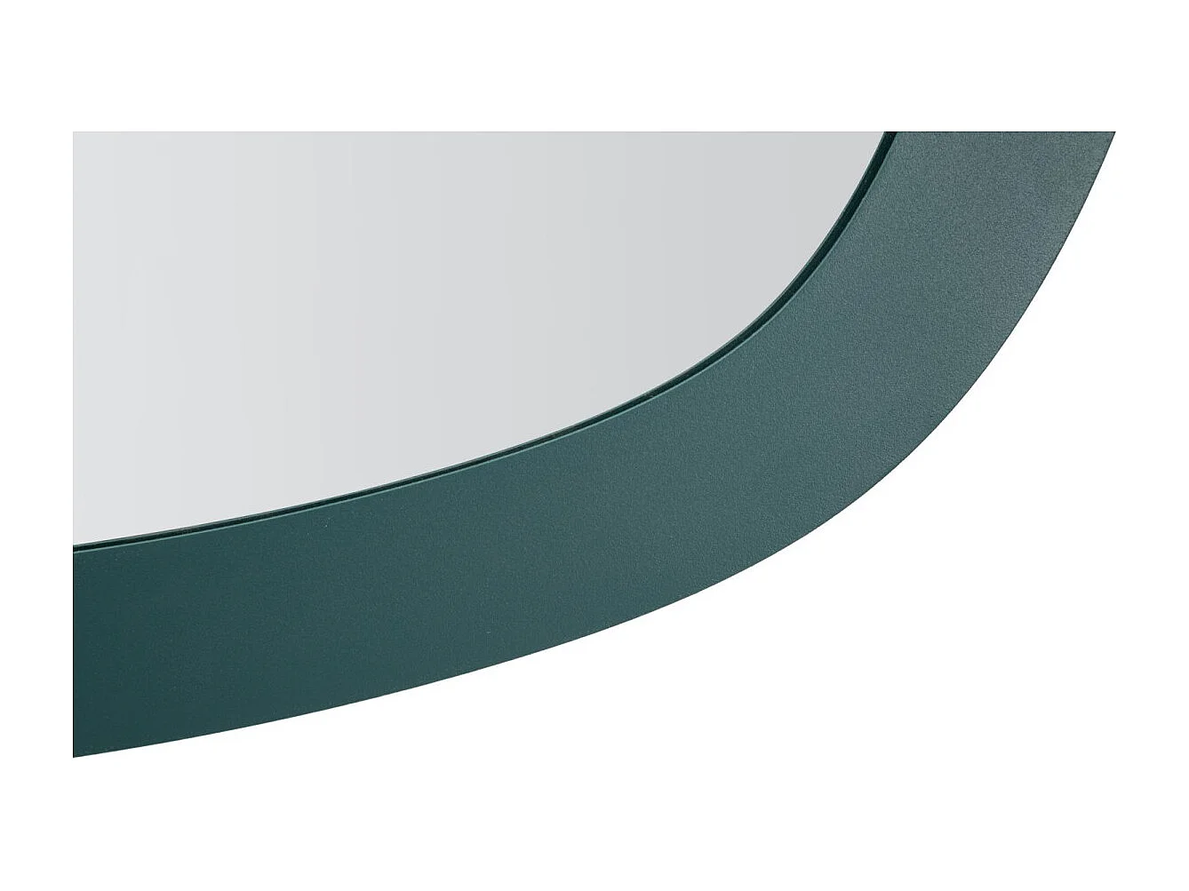 Turquoise metalen wandspiegel 71x1,5x48 cm
