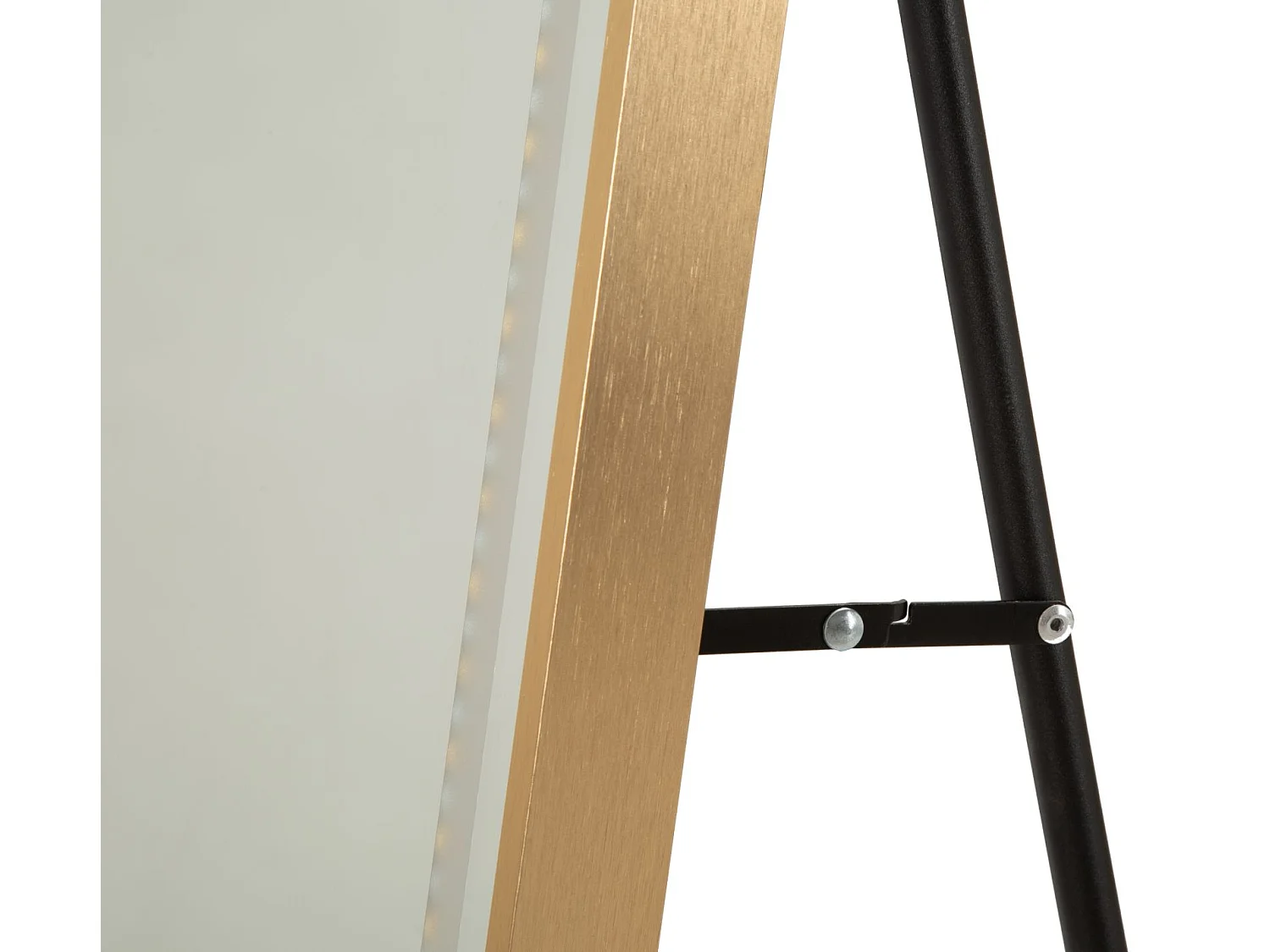 Staande spiegel met LED-verlichting 50x38x160 (uitgeklapte afmetingen)