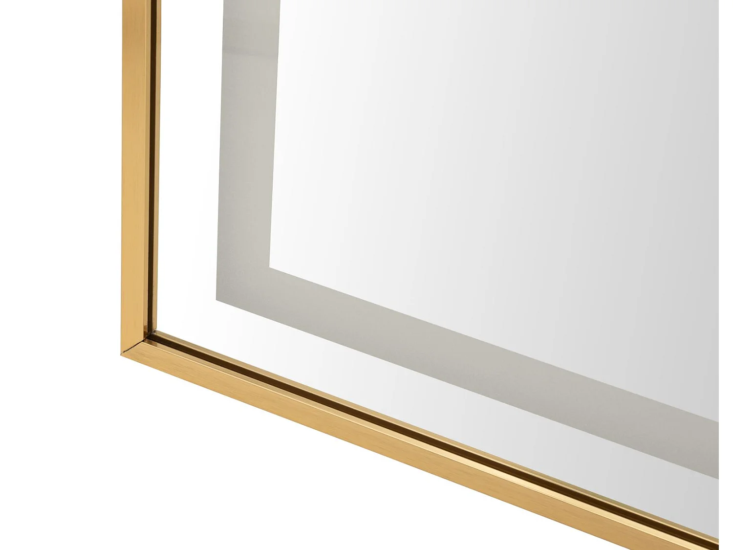 Staande spiegel met LED-verlichting 50x38x160 (uitgeklapte afmetingen)