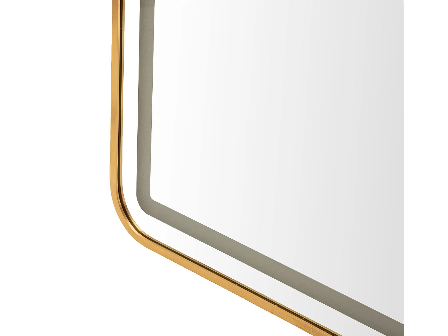 Staande spiegel met LED-verlichting 50x38x160 (uitgeklapte afmetingen)