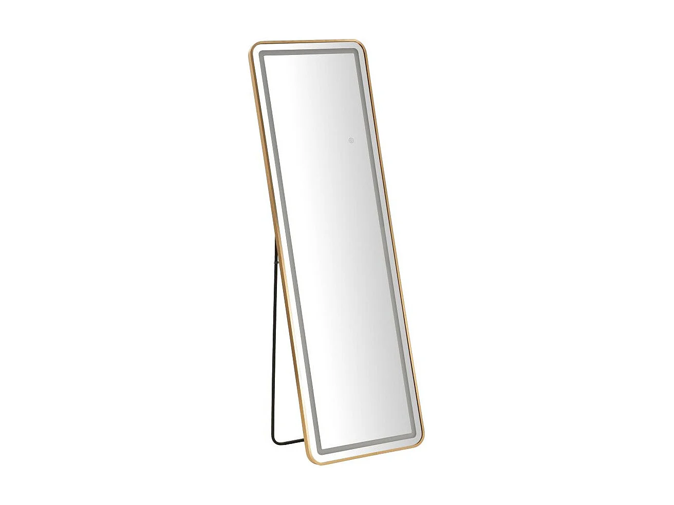 Miroir sur Pied LED "Simple" 160cm Or