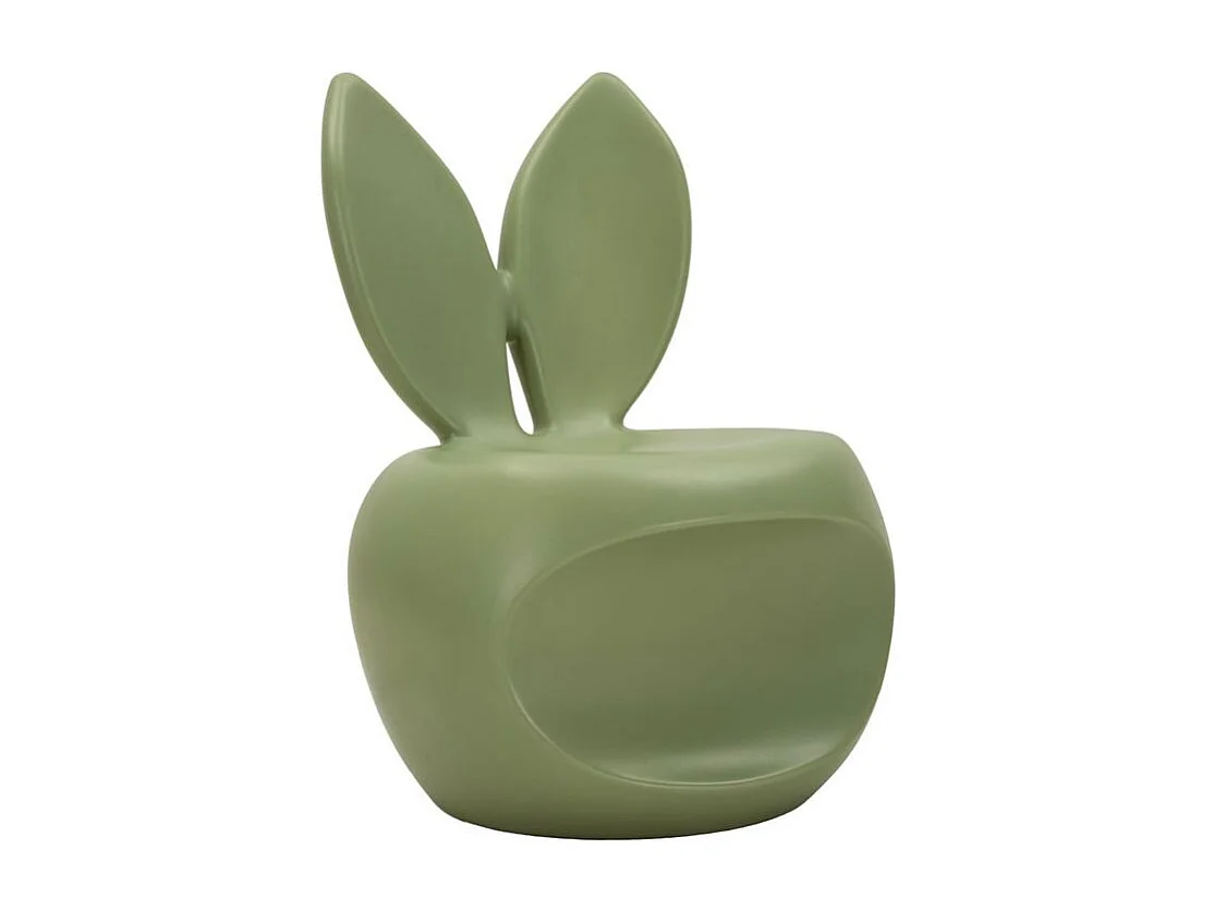 Chaise bunny verte cm 57x55x79 (hauteur d'assise cm 39)