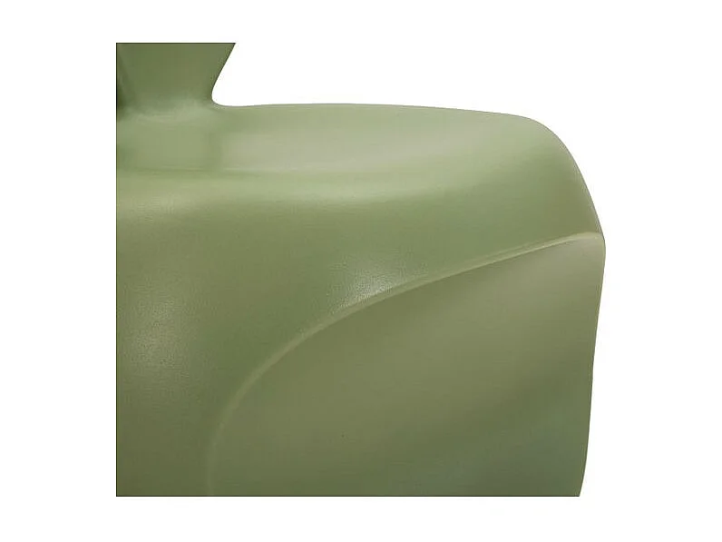 Chaise bunny verte cm 57x55x79 (hauteur d'assise cm 39)