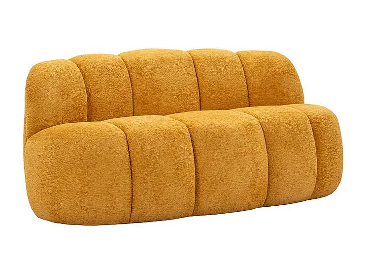 Canapé 2 places Ball moutarde design moderne et vibrant