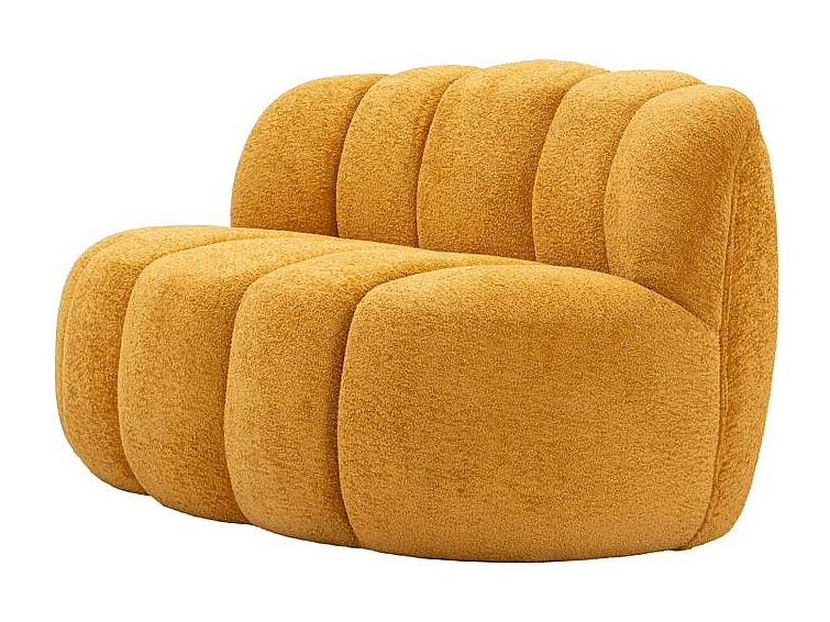 Canapé 2 places Ball moutarde design moderne et vibrant