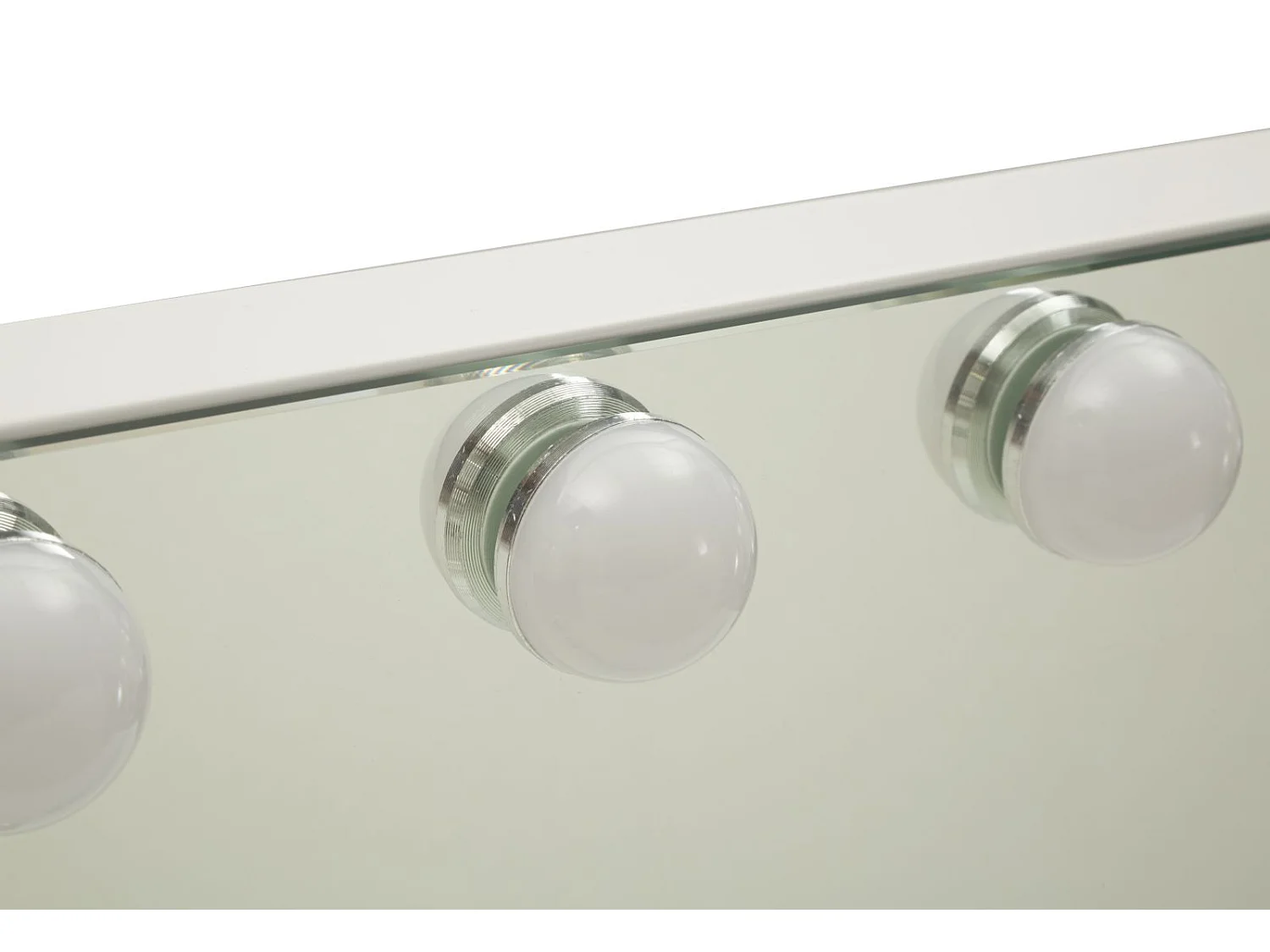 Miroir de table Hollywood avec éclairage LED, 55 x 14 x 43 cm