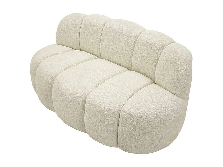 Canapé 2 places Ball blanc design sculptural lumineux