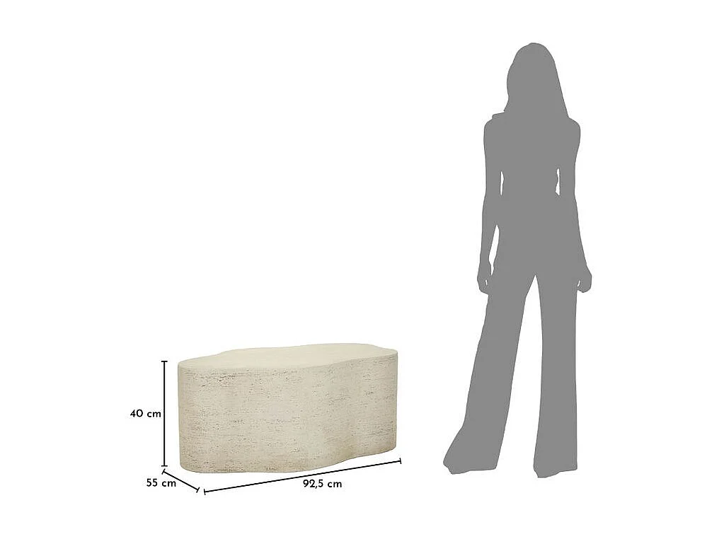 Table basse nuage cm 92,5x54,8x40