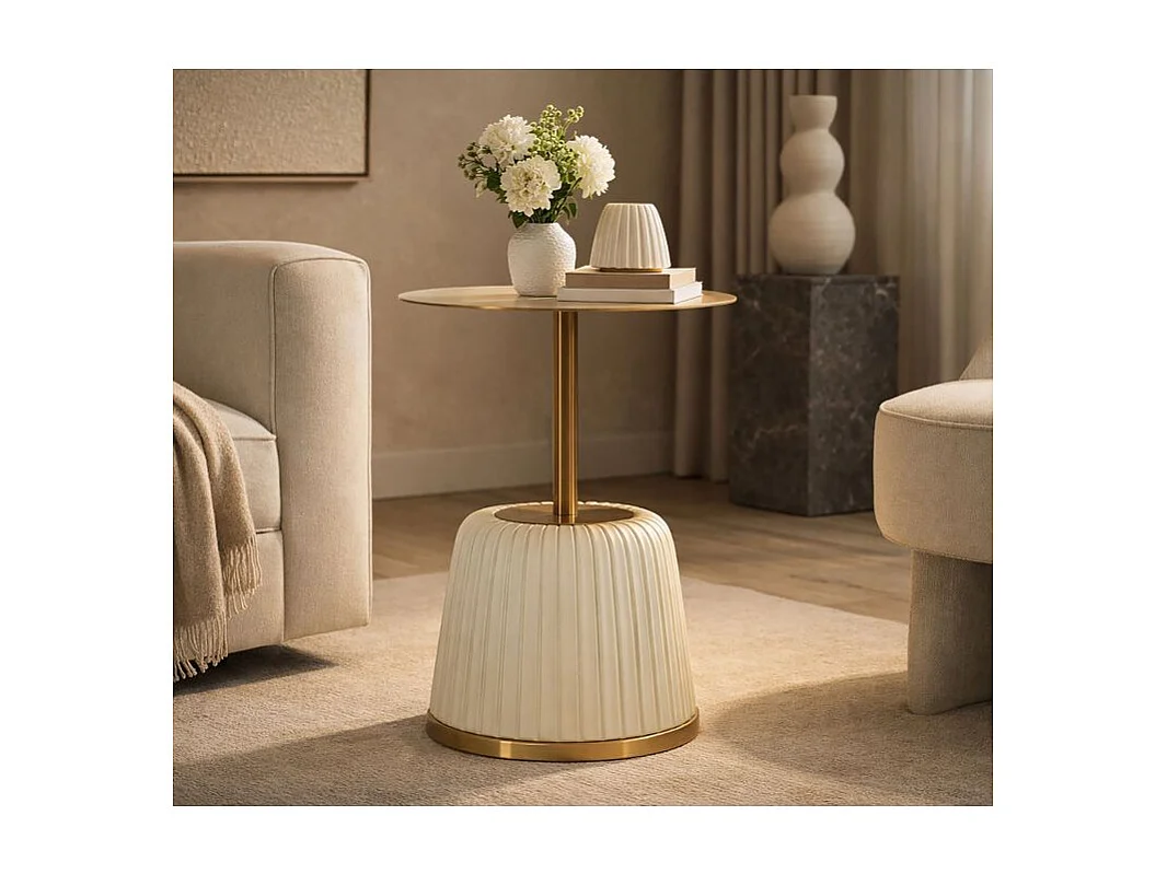 Table d'appoint egle blanche ø 40x55