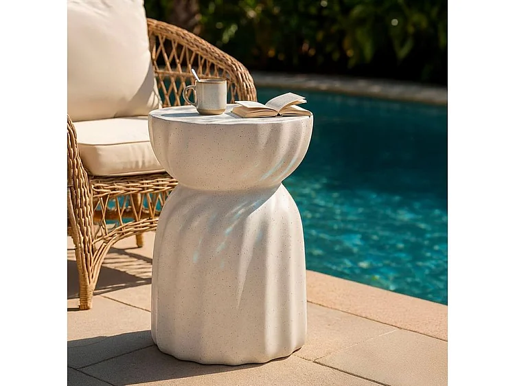 Table d'appoint torsadée cm ø 36 x 47,5