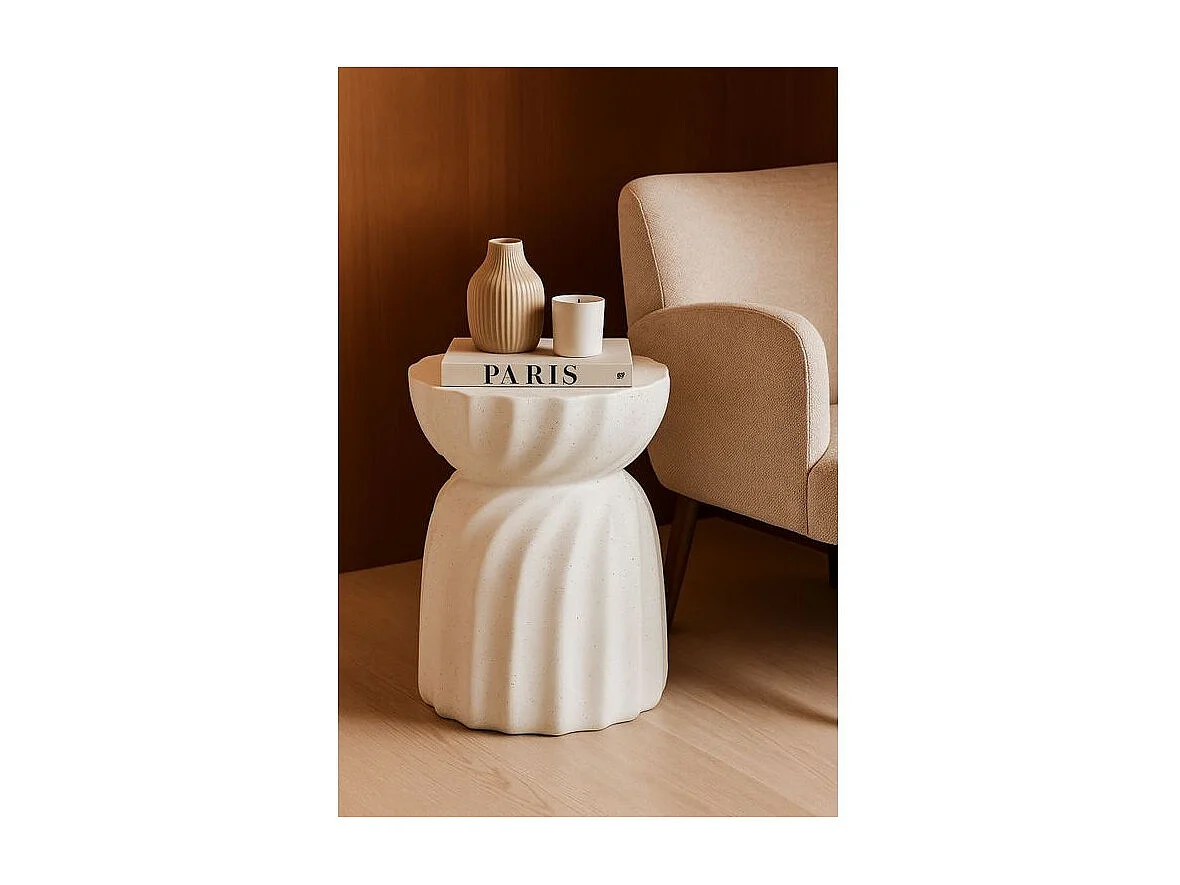 Table d'appoint torsadée cm ø 36 x 47,5