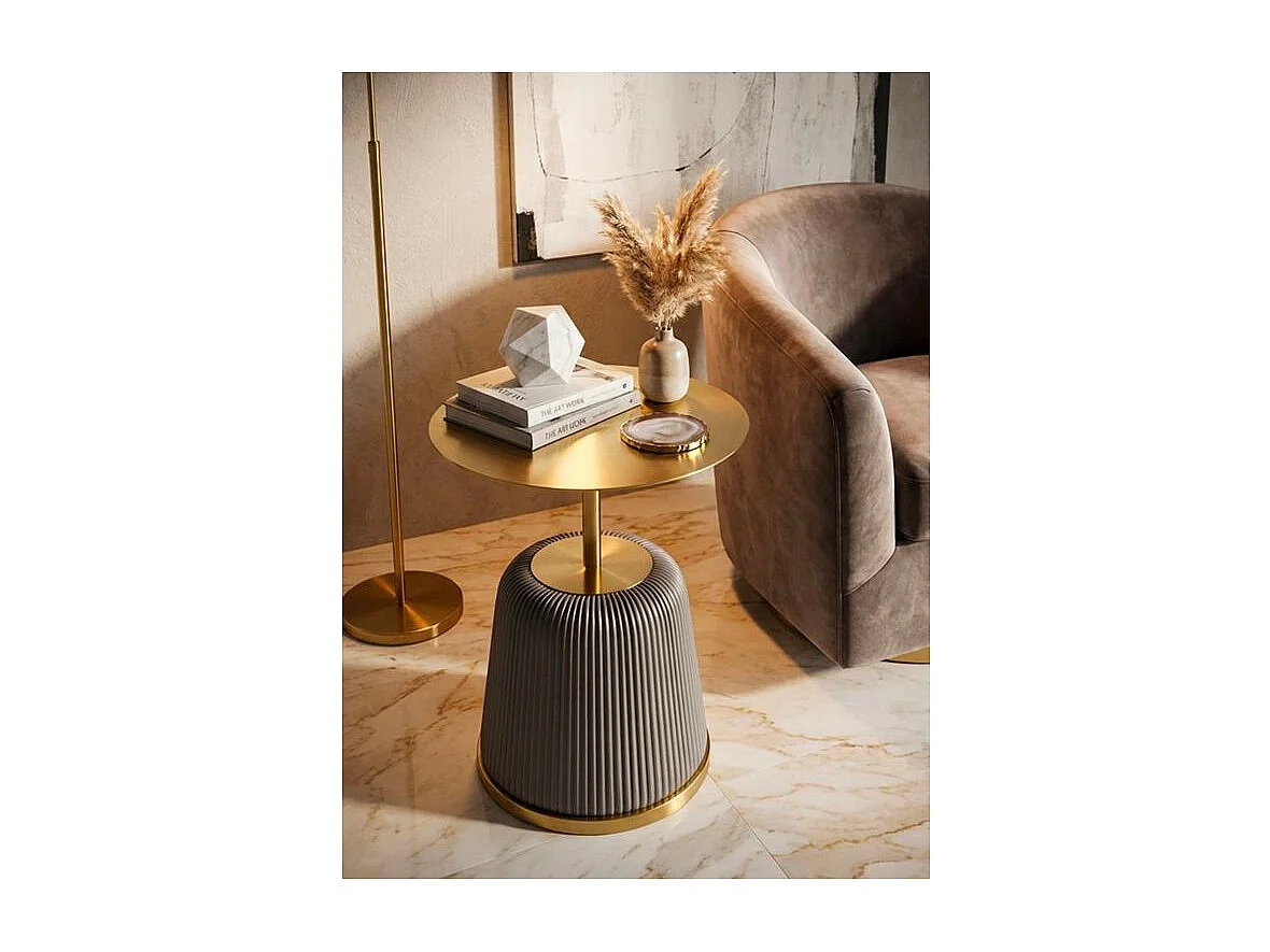 Table d'appoint egle grise ø 40x55