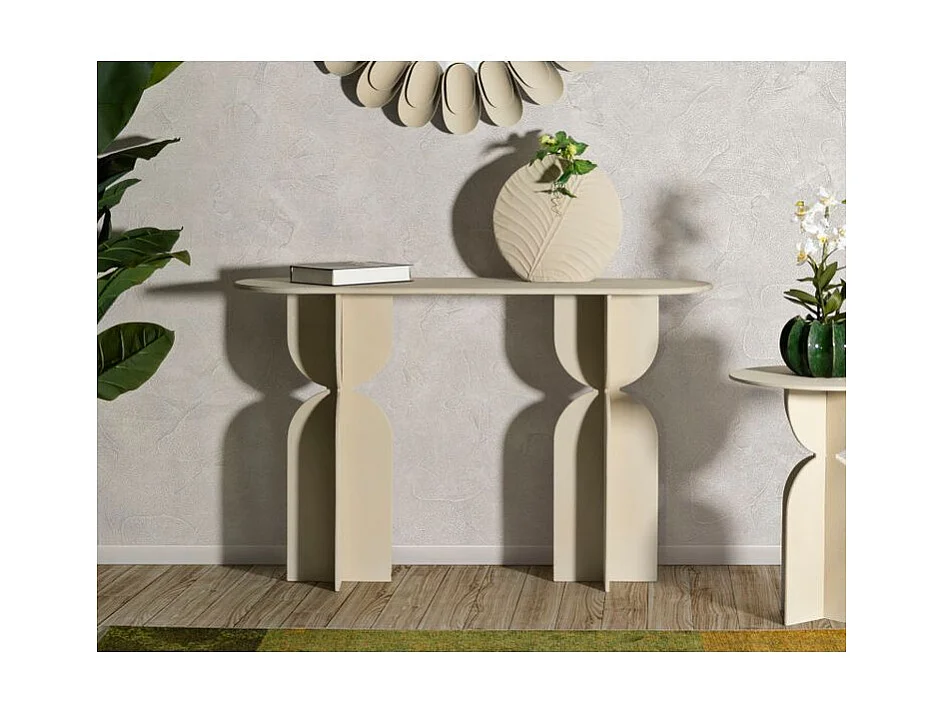 Console Dune design sculptural moderne finition neutre