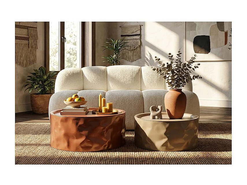 Norimberga 2-delige salontafelset, ø 62 x 30 cm - 51 x 26 cm