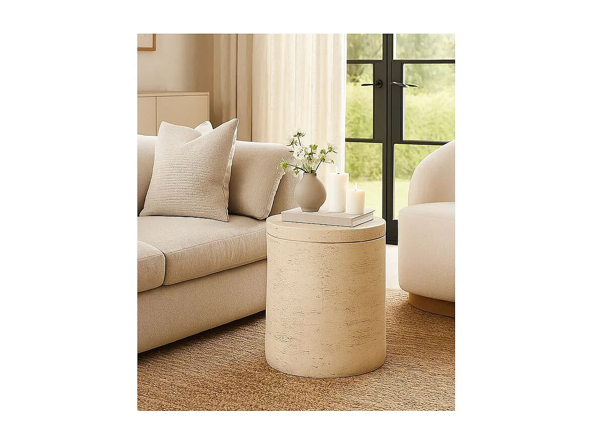 Table d'appoint antic cm cm ø 35x43