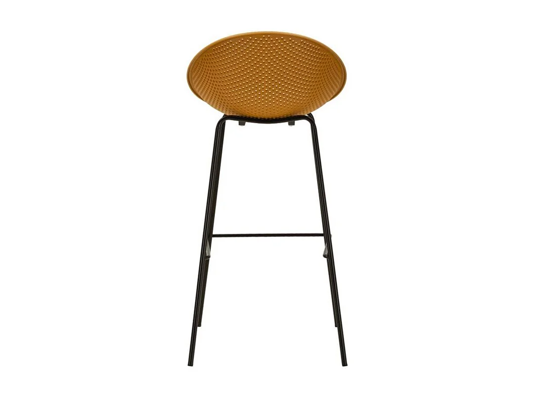 Lot de 2 tabourets de bar Ibiza moutarde