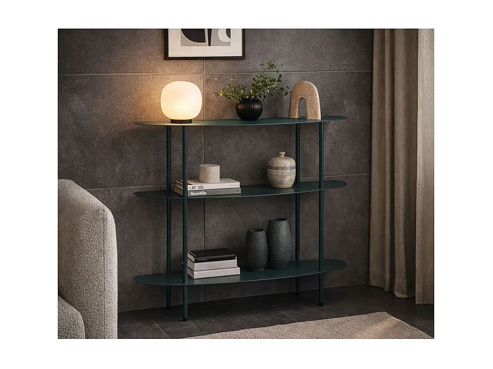 Console Saturn bleu ottanio design compact moderne