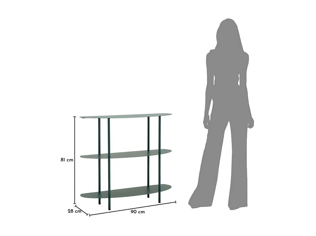 Console Saturn bleu ottanio design compact moderne