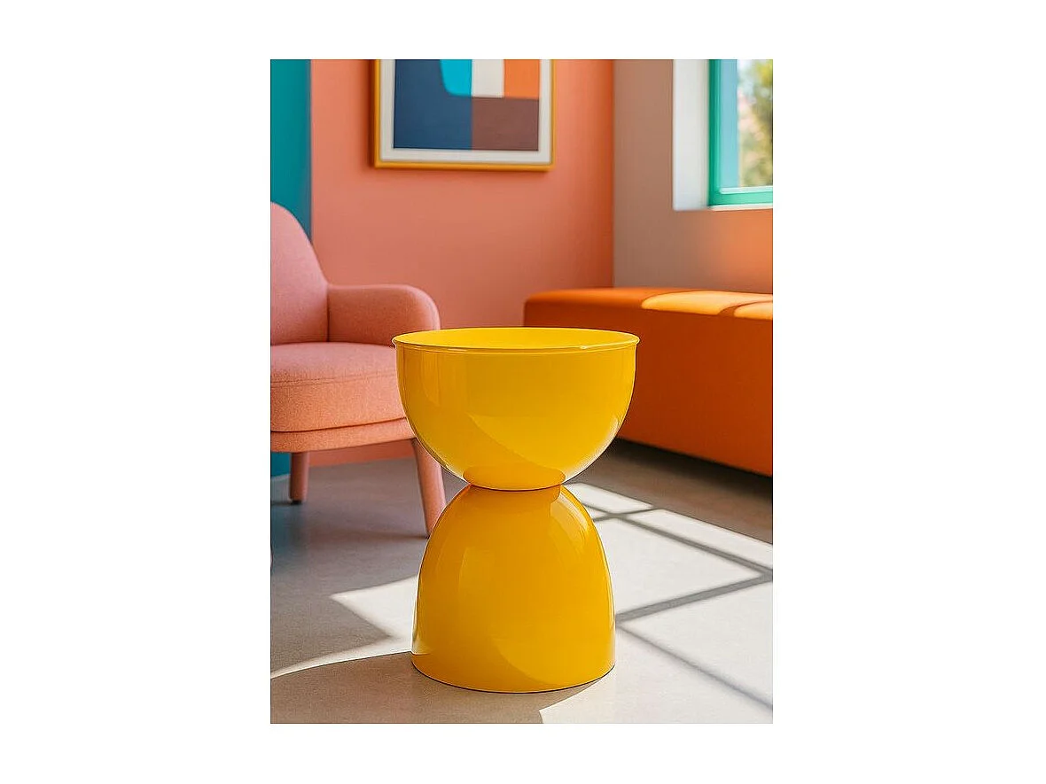 Table d'appoint yao moutarde ø 31x46