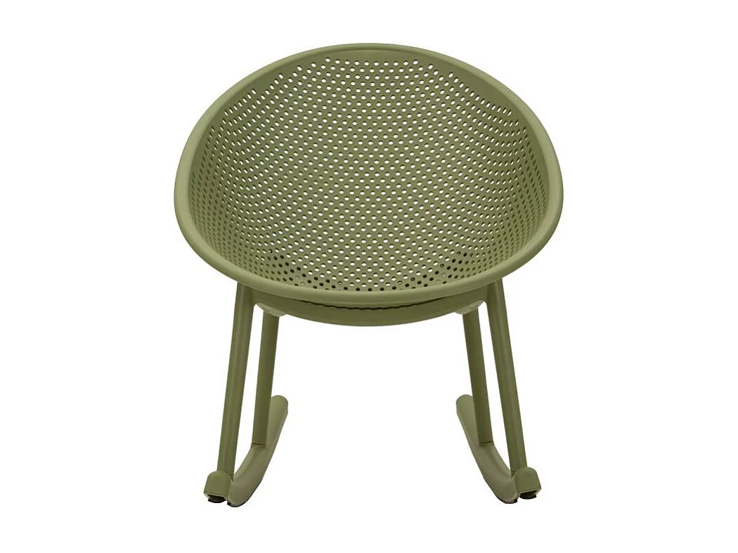 Chaise roching vert ibizacm 66x88x80 (hauteur d'assise cm 38)