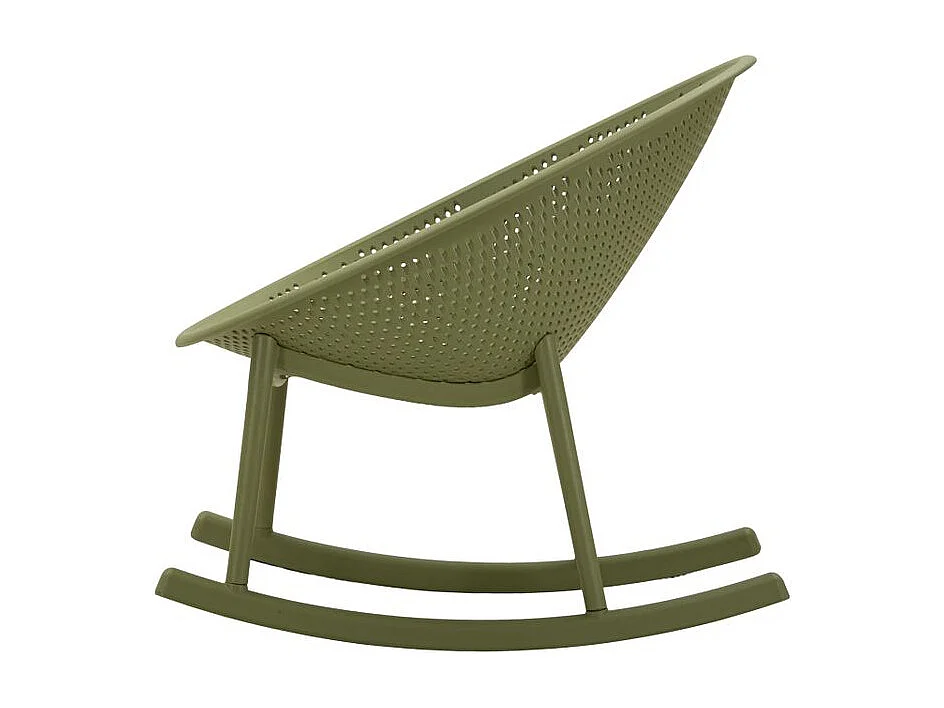 Chaise roching vert ibizacm 66x88x80 (hauteur d'assise cm 38)