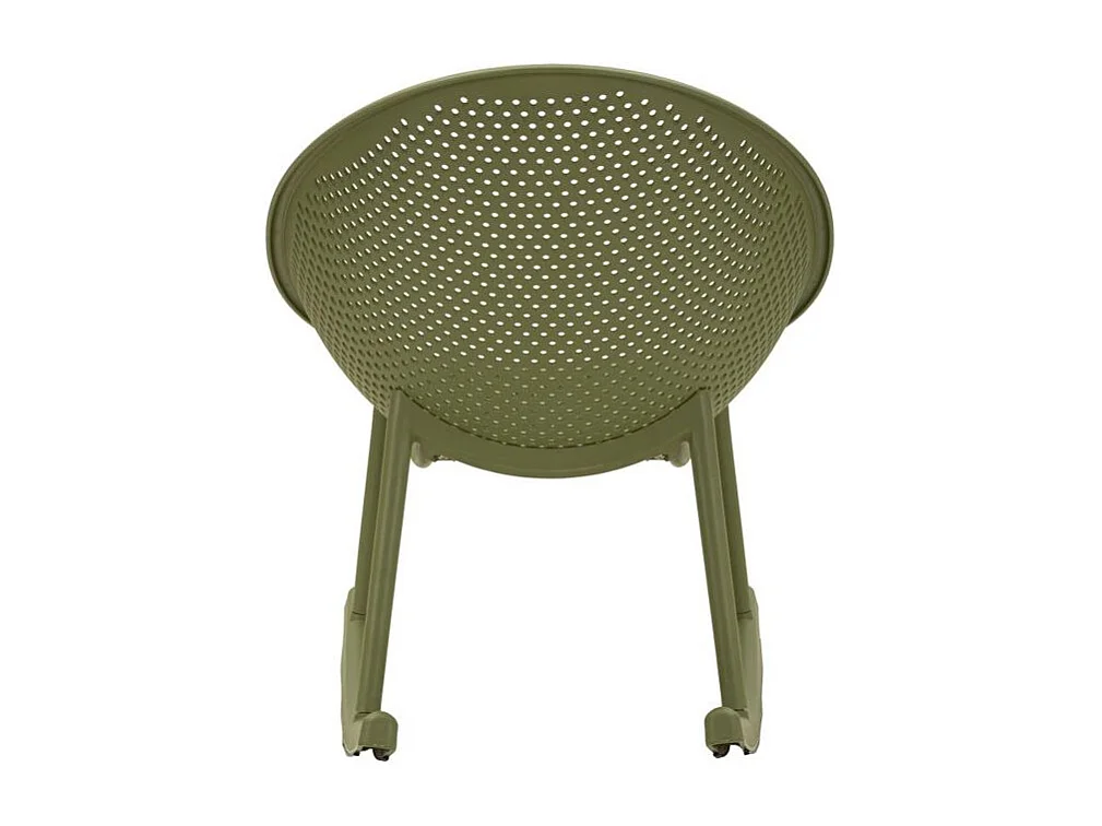 Chaise roching vert ibizacm 66x88x80 (hauteur d'assise cm 38)