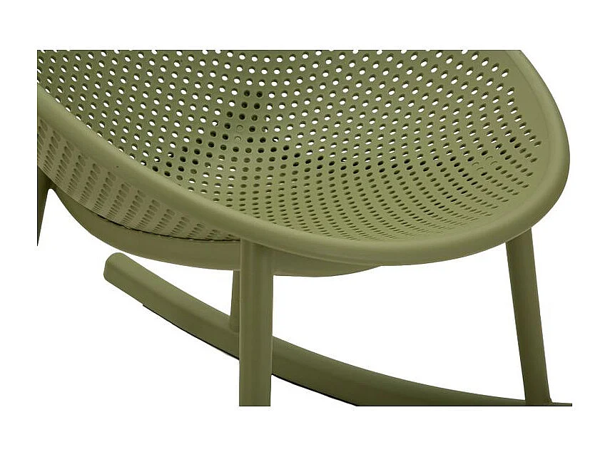 Chaise roching vert ibizacm 66x88x80 (hauteur d'assise cm 38)