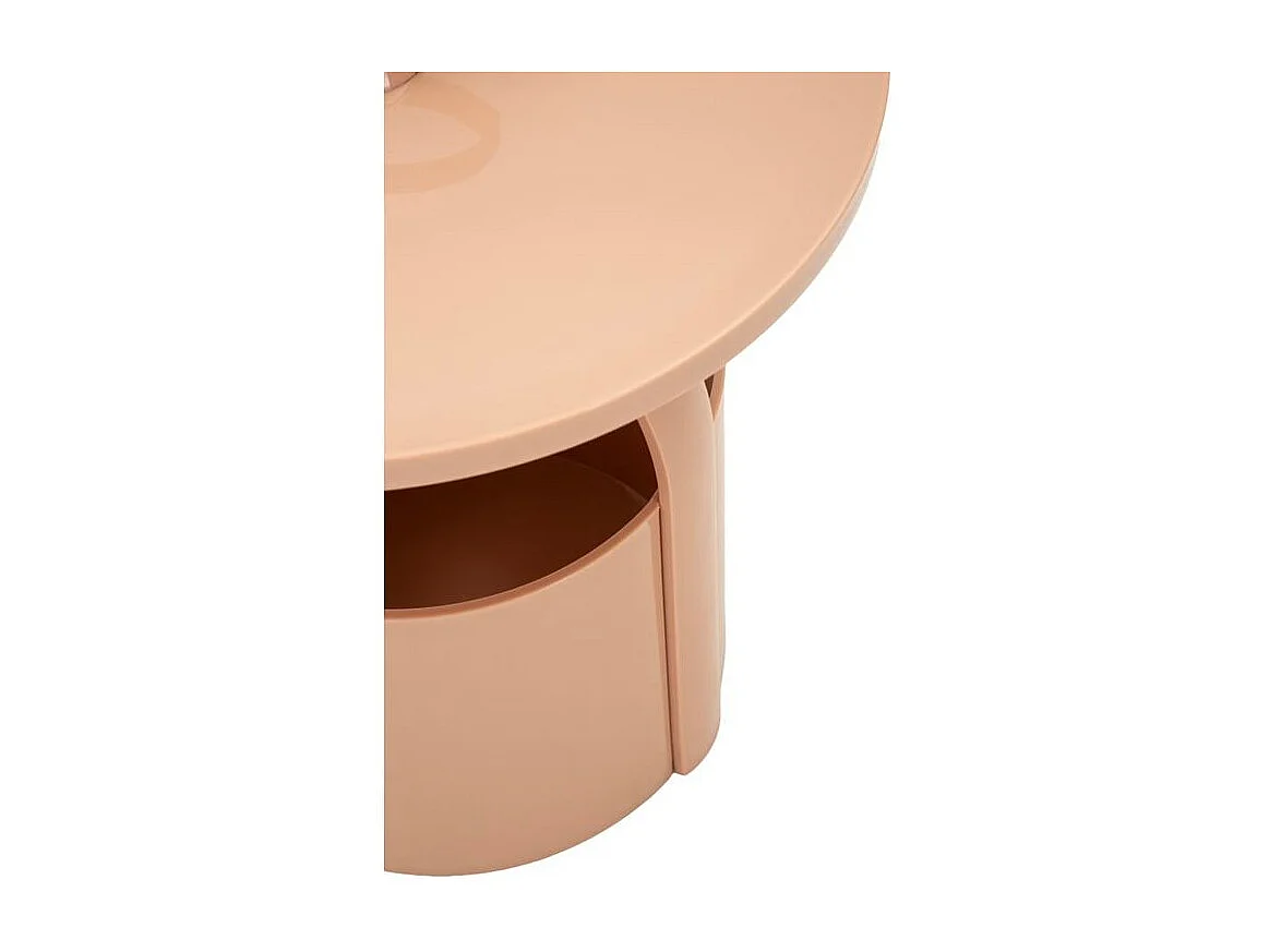 Table d'appoint iris rose cm ø 44 x 43