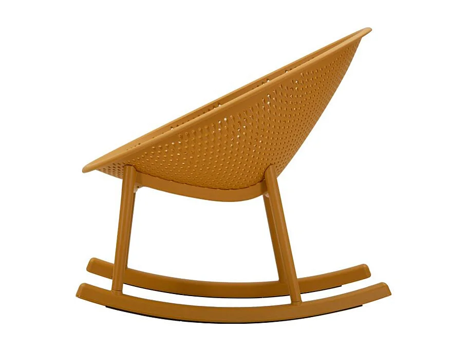 Chaise roching moutarde ibiza cm 66x88x80 (hauteur d'assise cm 38)