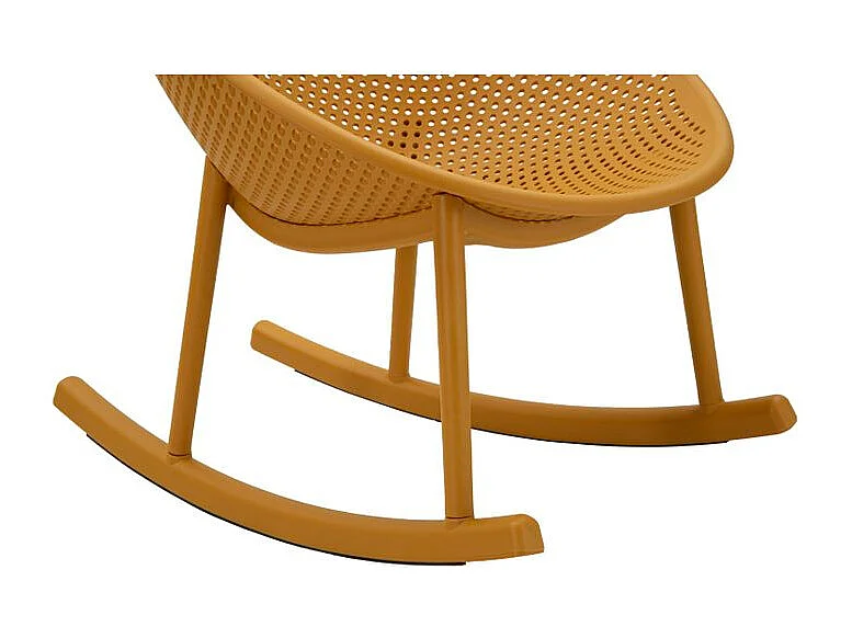 Chaise roching moutarde ibiza cm 66x88x80 (hauteur d'assise cm 38)