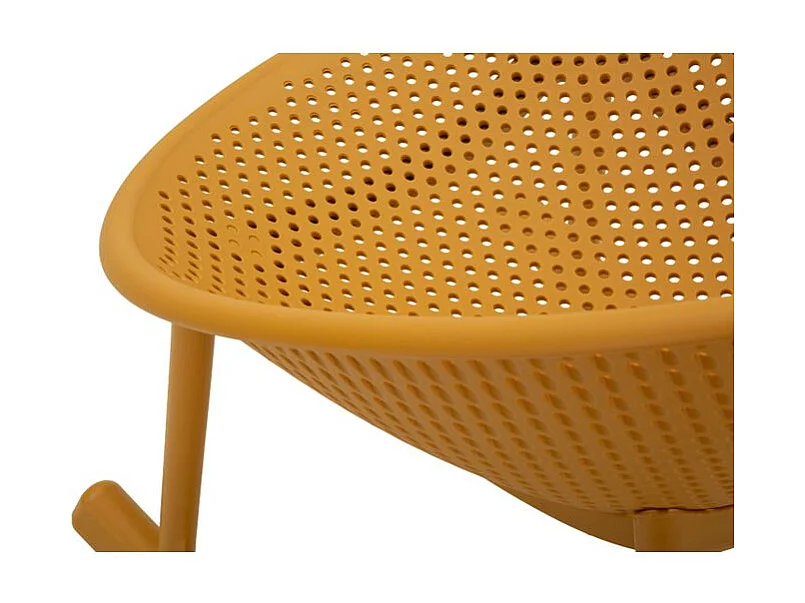 Chaise roching moutarde ibiza cm 66x88x80 (hauteur d'assise cm 38)