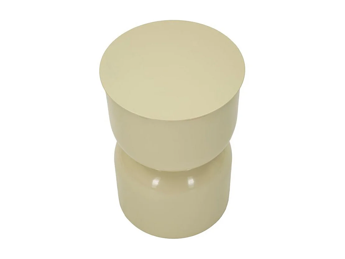 Table d'appoint oyi crème cm ø 31 x 46