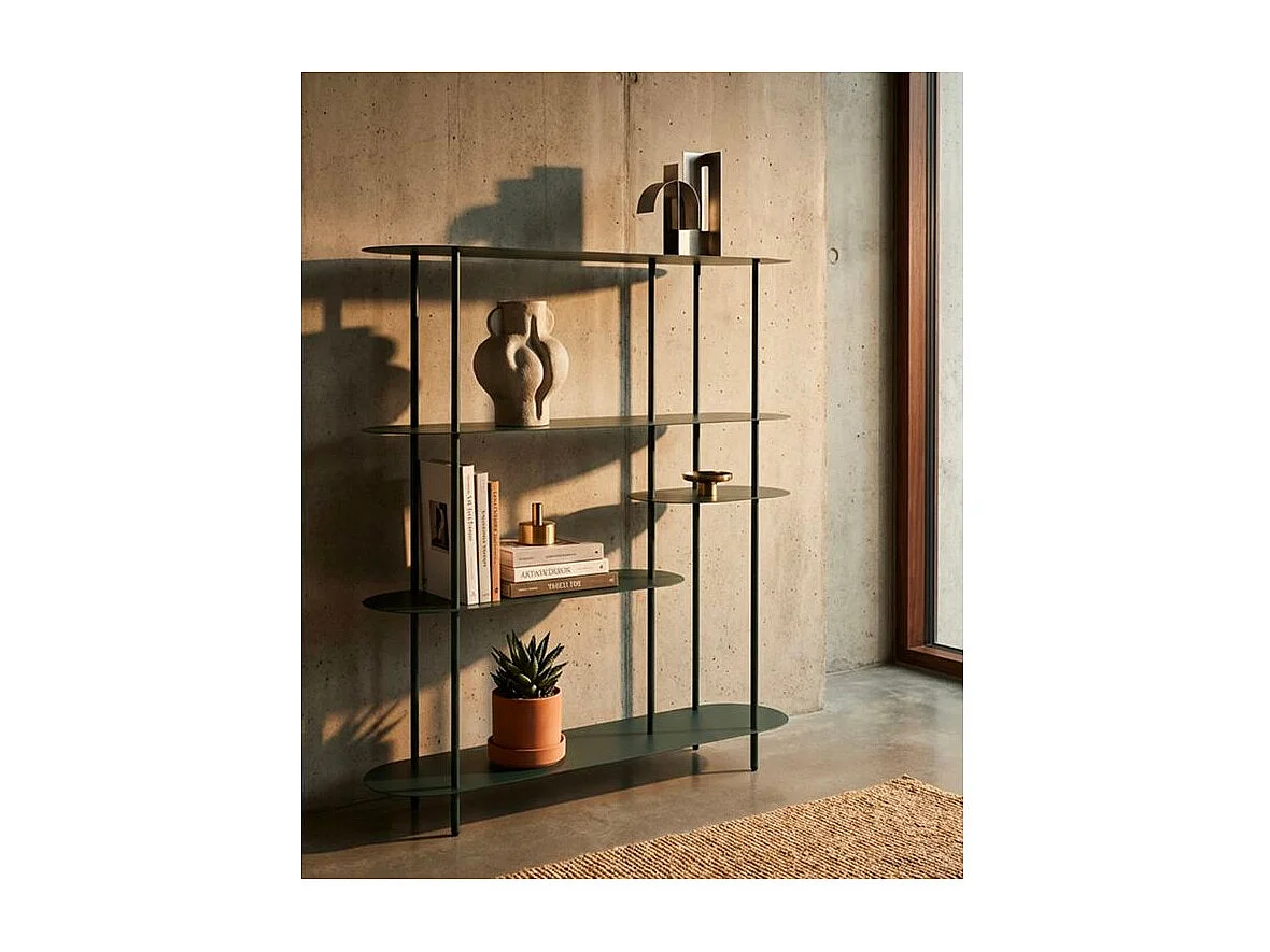 Étagère Saturn bleu turquoise design moderne aérien