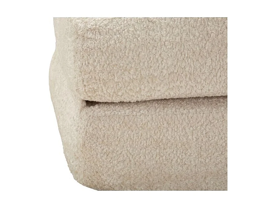 Fauteuil lit Faster blanc design minimaliste velours