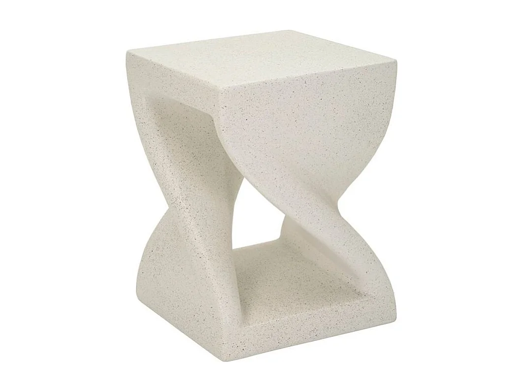 Z-vormige bijzettafel, modern compact ontwerp, geschikt voor binnen- en buitengebruik.